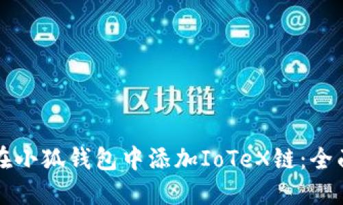 如何在小狐钱包中添加IoTeX链：全面指南